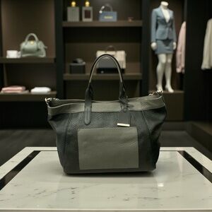 Cole Haan Black and Gray Tote Bag